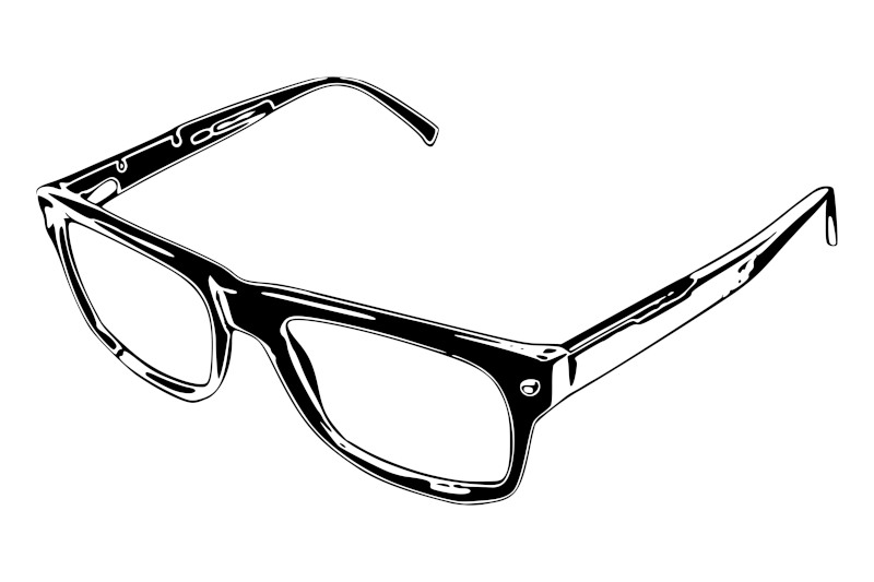 Very Fancy Cool Glasses Drawing